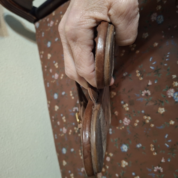 Prada Brown Leather Sandals - Picture 7 of 8